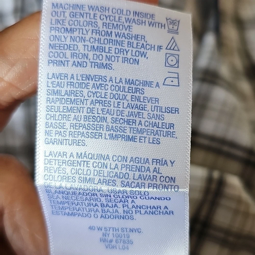 Nautica White and Black Robe Intimates & Sleepwear. 100% Cotton Size L/XL - Picture 10 of 10